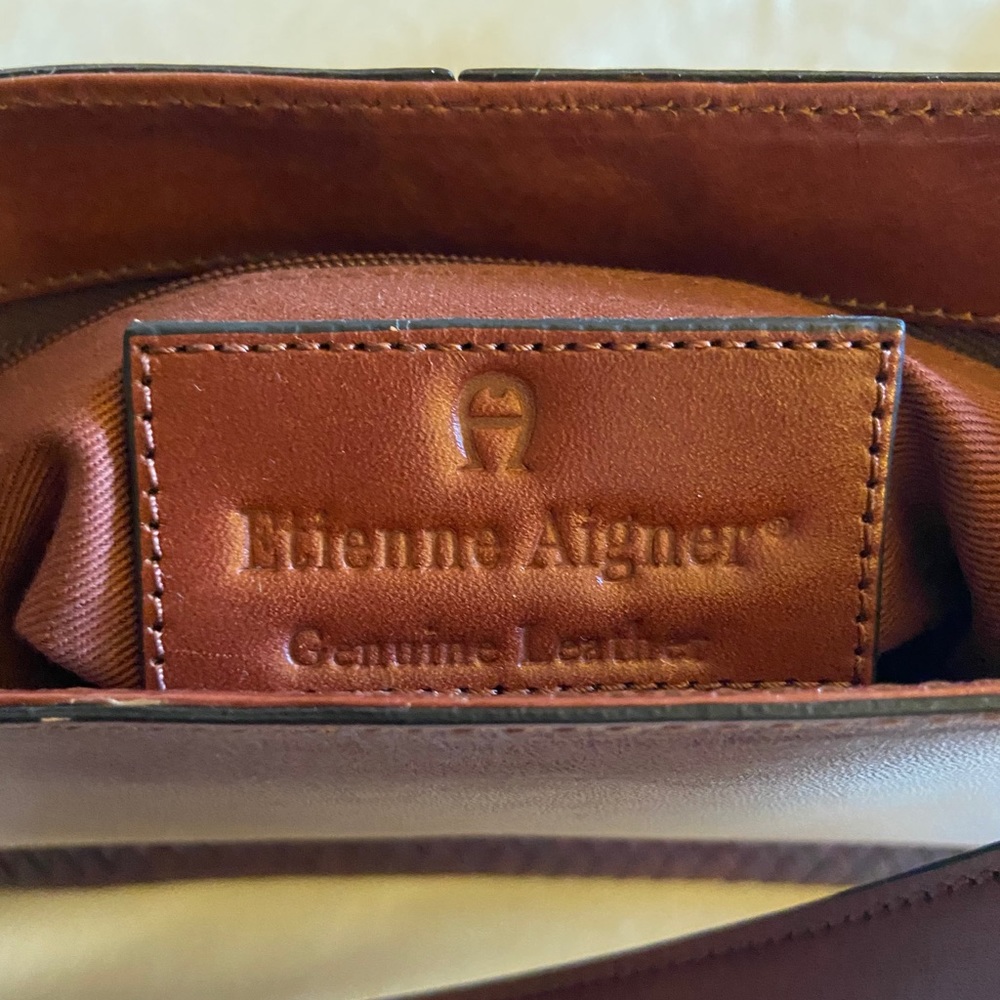 Etienne Aigner brown leather purse